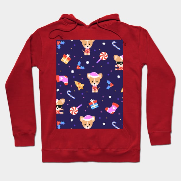 Chihuahua Christmas Hoodie by queensandkings